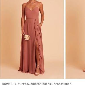 Birdy Grey THERESA DRESS CHIFFON DESERT ROSE